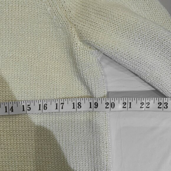 Vintage Knit Sweater Calvin Klein Women's Large Heavy Cotton - Picture 4 of 9